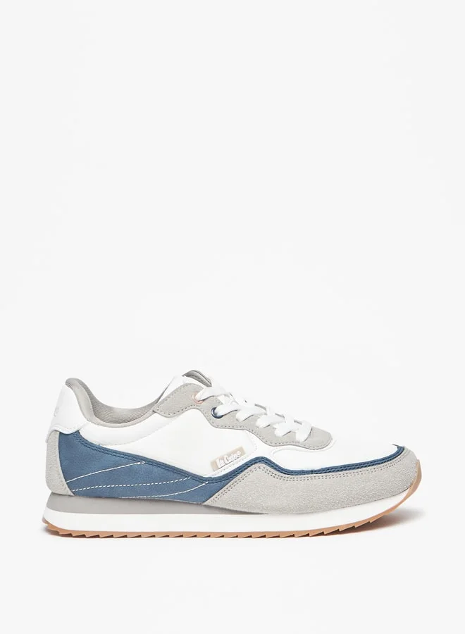 Lee Cooper Womens' textured Sneakers with Lace-Up Closure