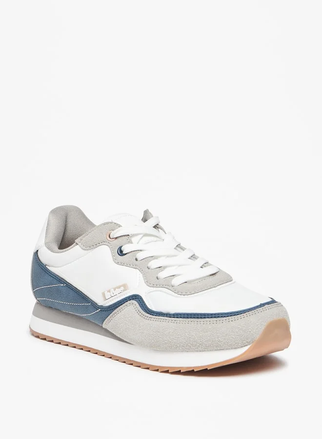 Lee Cooper Womens' textured Sneakers with Lace-Up Closure