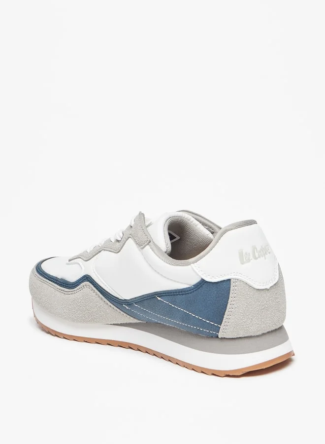 Lee Cooper Womens' textured Sneakers with Lace-Up Closure