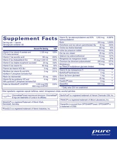 Pure Encapsulations Puregenomics Multivitamin ; Supplement To Support Nutrient Requirements Of Common Genetic Variations* ; 60 Capsules  - Image 3