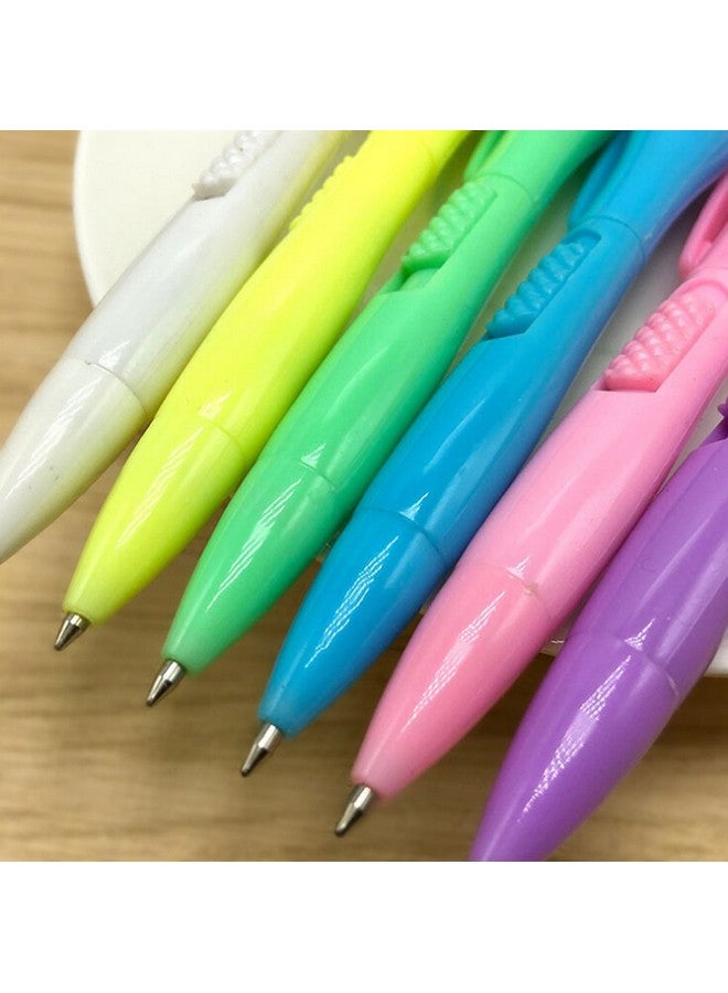 بي اكس تي قلم حبر جاف من BXT، 6 قطع، مزود بساعة إلكترونية، قلم حبر جاف برأس رفيع 0.5 مم، مزود بساعة زمنية للفحص والكتابة وتدوين الملاحظات، ولوازم القرطاسية المدرسية - Image 3