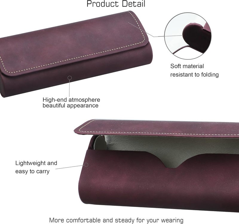 VisionGlobal Hard Shell Eyeglass Case for Eyeglasses and Sunglasses for Men/Women and Kids - Image 2