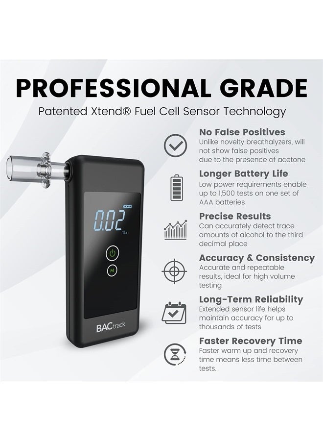 BACtrack Trace Breathalyzer | Professional-Grade Accuracy | DOT & NHTSA Compliant | Portable Breath Alcohol Tester for Personal & Professional Use - Image 2