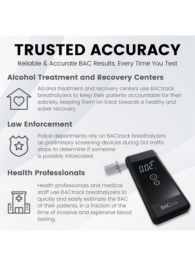 BACtrack Trace Breathalyzer | Professional-Grade Accuracy | DOT & NHTSA Compliant | Portable Breath Alcohol Tester for Personal & Professional Use - Image 3