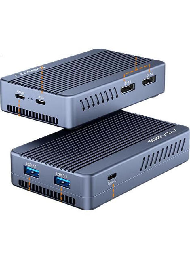 Acasis Thunderbolt 3 Expansion Dock, Nvme M.2 Portable Hard Drive Enclosure, Ultra Hd 8K Thunderbolt Converter, Compatible With Laptops, Thunderbolt 3 Expansion Dock Tbu405Plus - Image 3