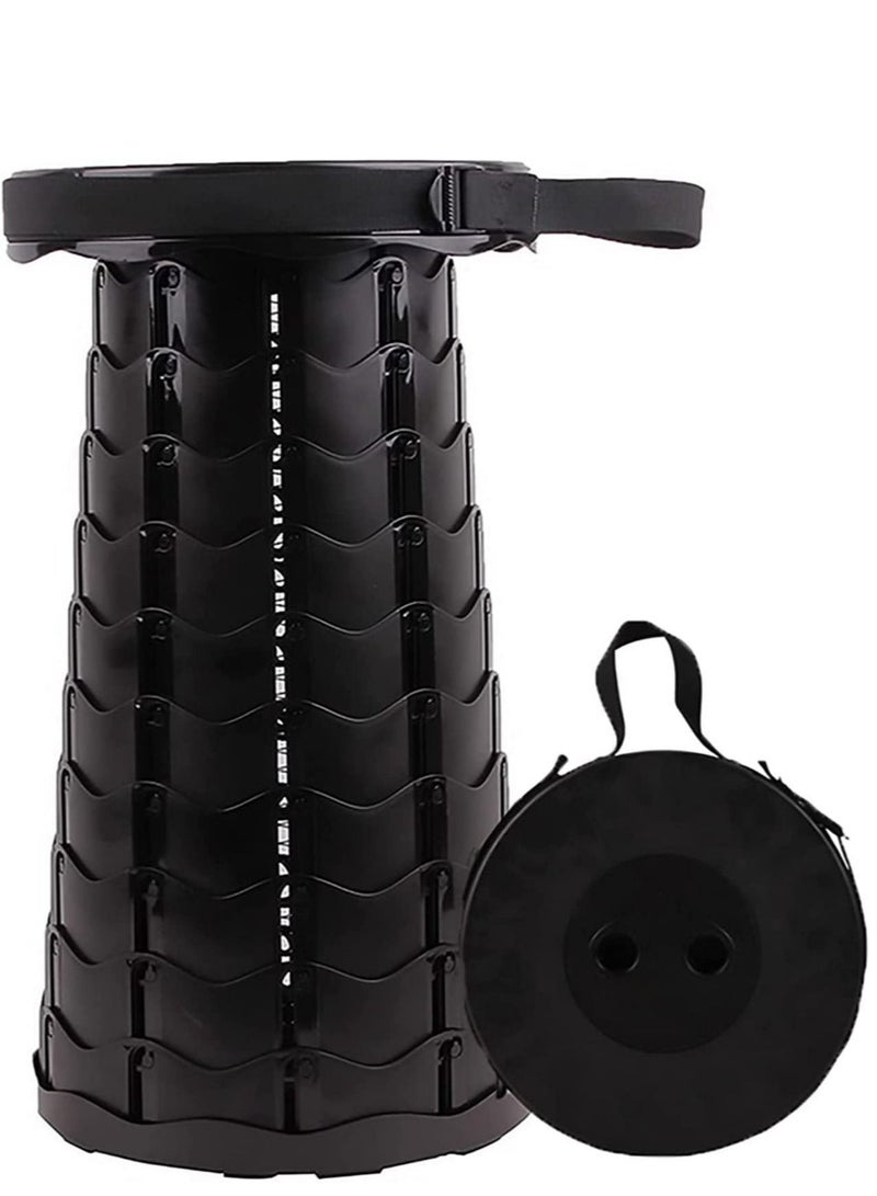 إلترازون Multifunctional Foldable Chair Shrink Stool Portable Telescoping Stool, Retractable Stool for Camping Garden Fishing Hiking Travel BBQ, Adjustable Plastic - Image 1