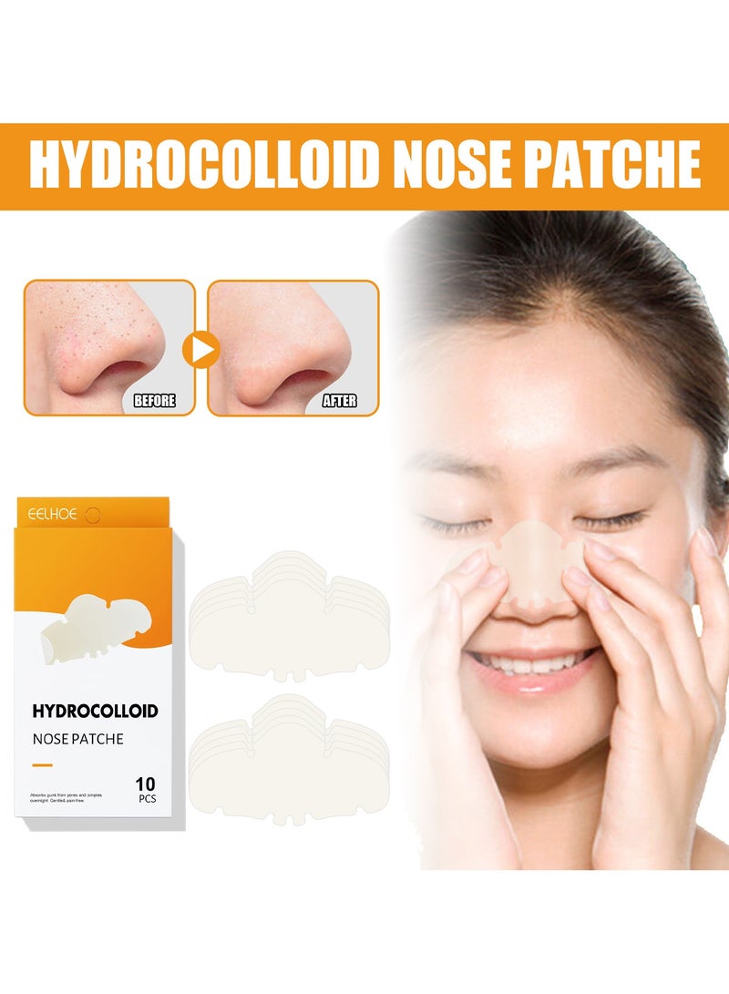 EELHOE Hydrocolloid nose patche,Remove nose blackheads and pimples, clean and shrink pores with nose patches(10 PCS) - Image 5