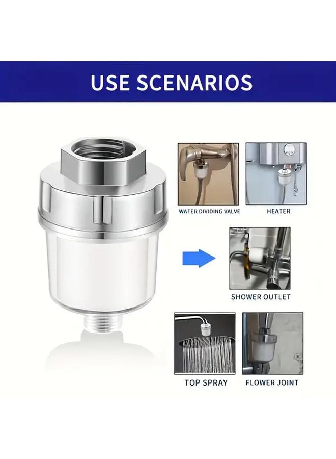 قطعتان من مرشح مياه دش RV نظام تنقية الكلور بدون أداة للتركيب لعربة الكارافان أو الشاحنة الصغيرة - Image 4
