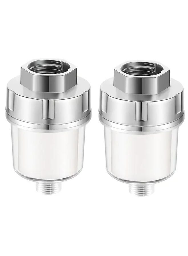 قطعتان من مرشح مياه دش RV نظام تنقية الكلور بدون أداة للتركيب لعربة الكارافان أو الشاحنة الصغيرة - Image 1