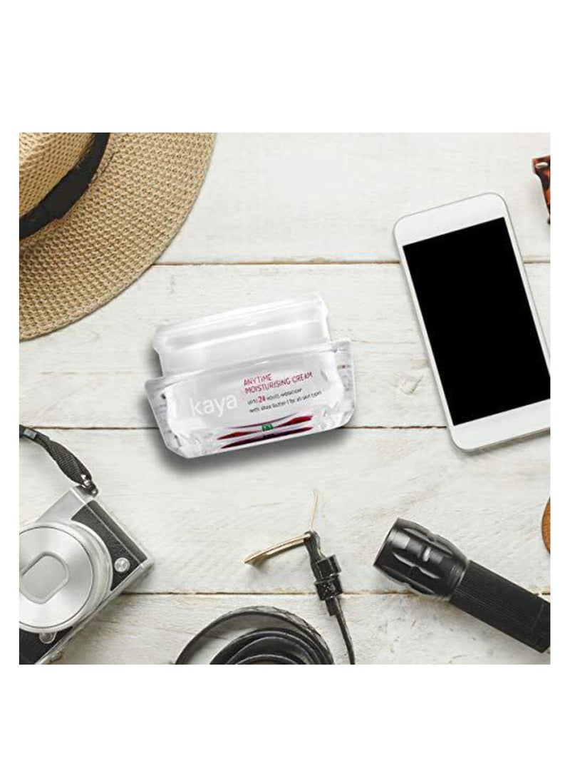 كايا كريم كايا كلينيك للاستخدام اليومي في أي وقت، كريم مرطب خفيف الوزن يدوم 24 ساعة غني بزبدة الشيا لجميع أنواع البشرة، 50 مل - Image 2