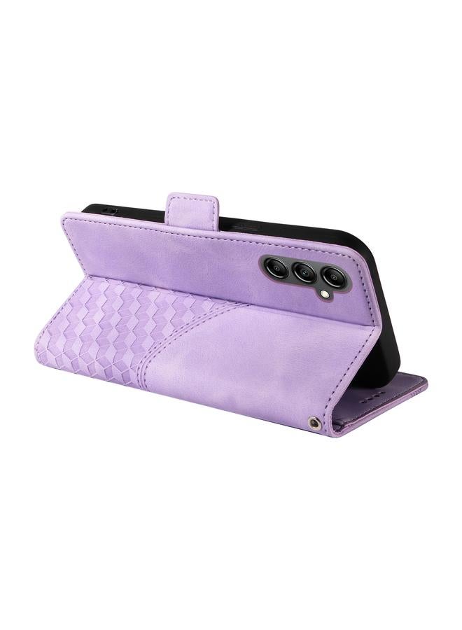 S-TOP Case For Samsung Galaxy A15 4G / 5G Embossed Rhombus Starry Leather Phone Case - Image 5