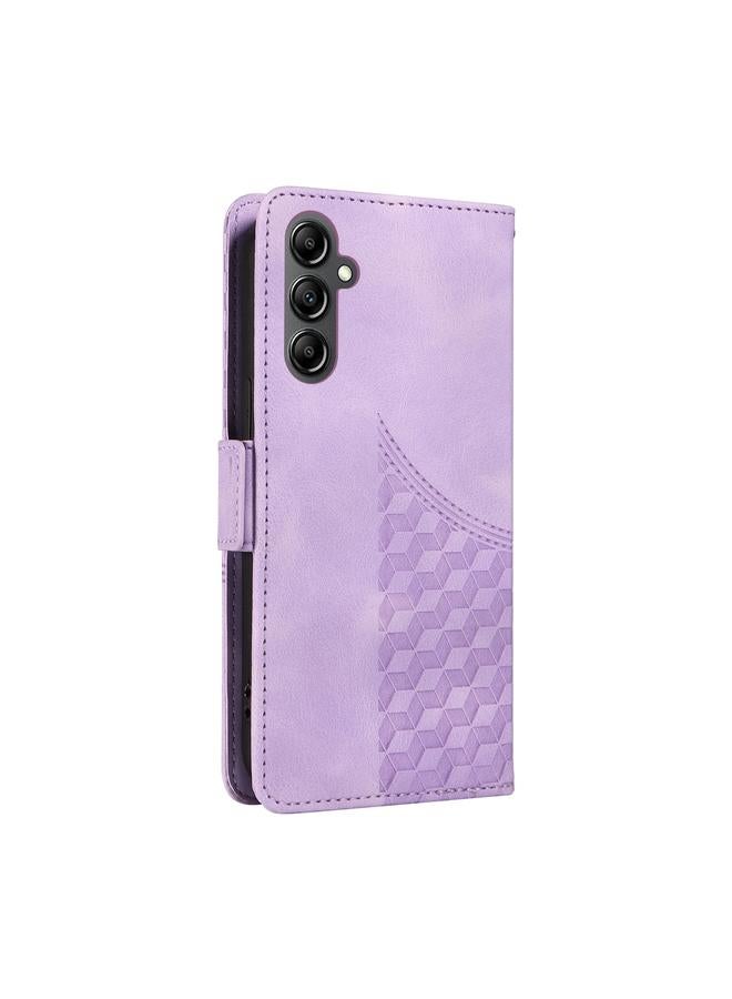 S-TOP Case For Samsung Galaxy A15 4G / 5G Embossed Rhombus Starry Leather Phone Case - Image 3