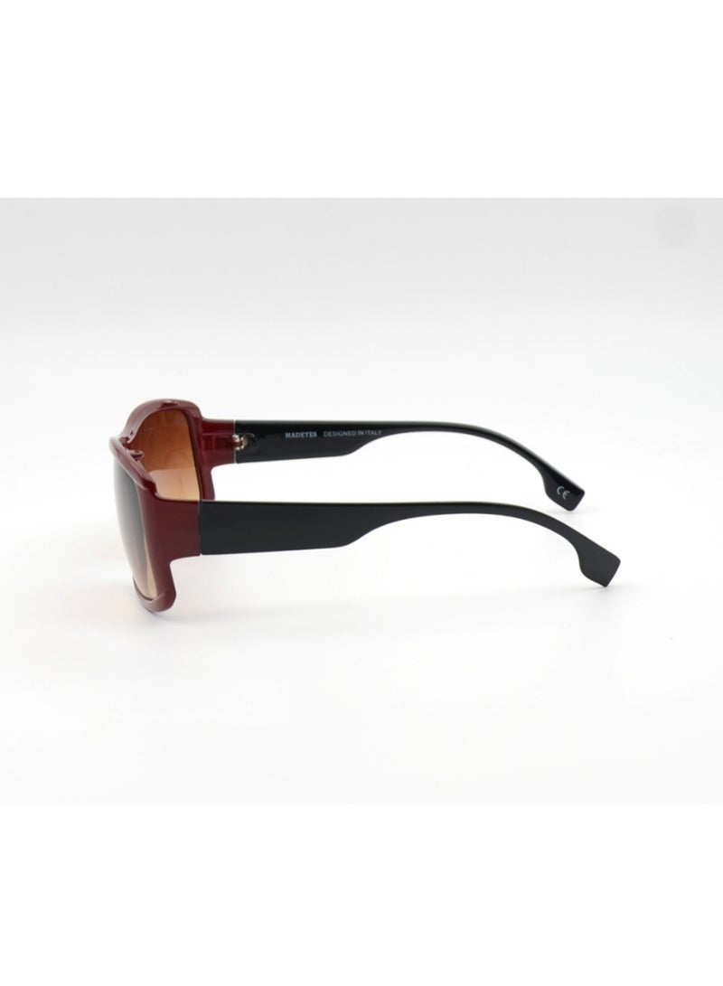 MADEYES نظارات شمسية للرجال بحماية من الأشعة فوق البنفسجية EE23P069-1 - أحمر/أسود - Image 3