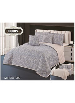 Hours Compressed double-sided floral bed comforter set, 6 pieces, size 240 * 220 cm  - Image 1