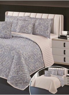 Hours Compressed double-sided floral bed comforter set, 6 pieces, size 240 * 220 cm  - Image 2