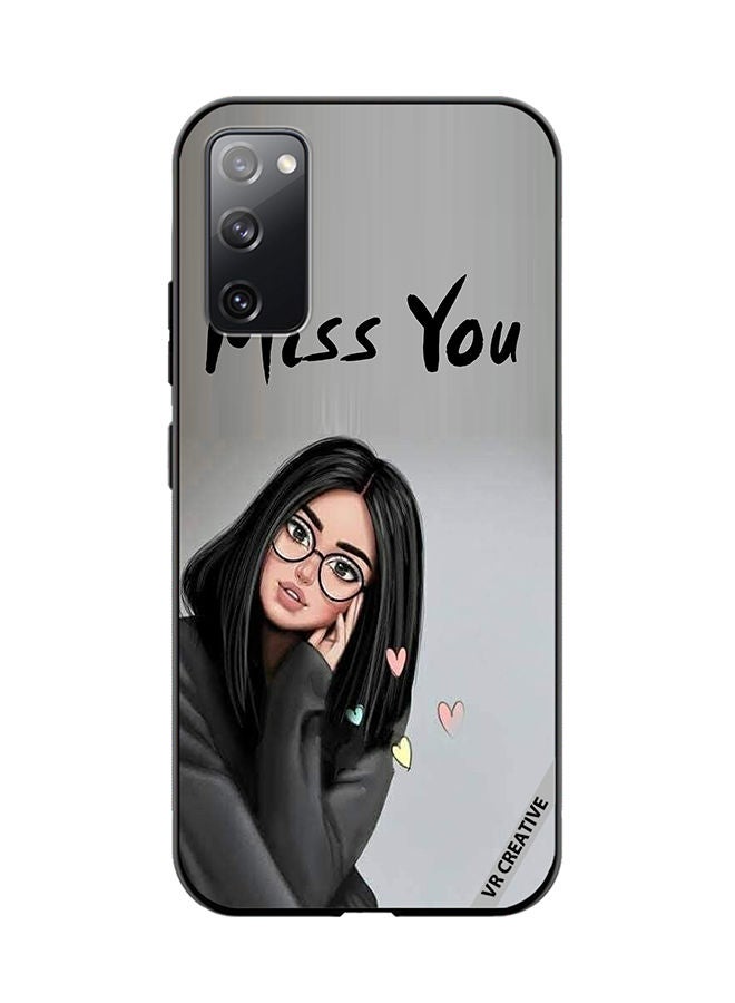 VR CREATIVE Protective Case Cover For Samsung Galaxy S20 FE 5G Girl Miss You Design Multicolour - Image 1
