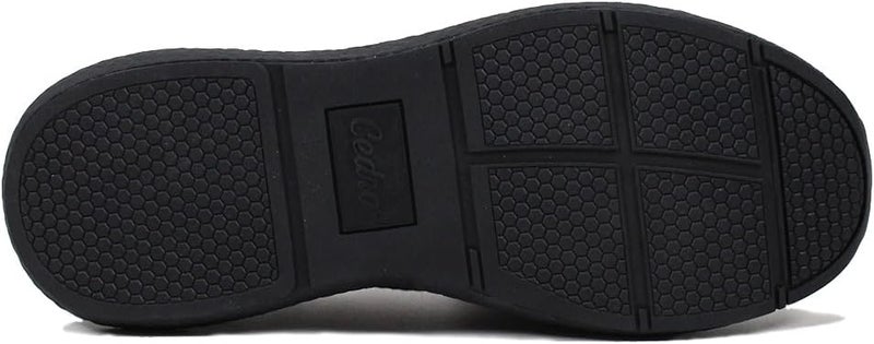 CEDRO Black Slip-On Sneakers For Men - Image 4
