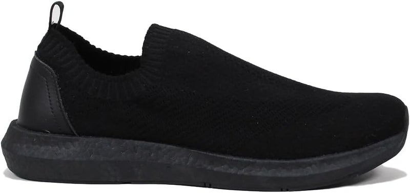 CEDRO Black Slip-On Sneakers For Men - Image 2