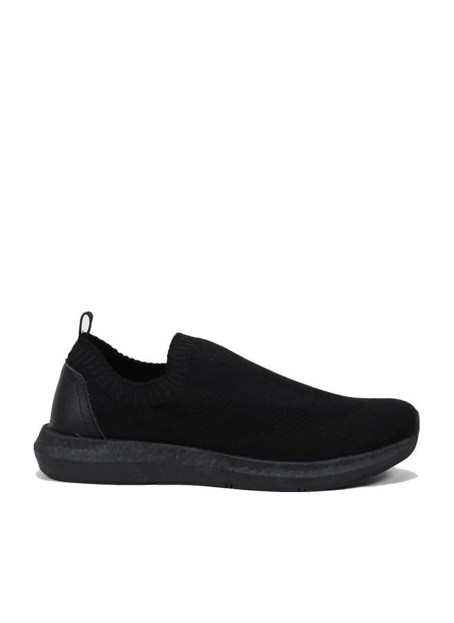 CEDRO Black Slip-On Sneakers For Men - Image 1