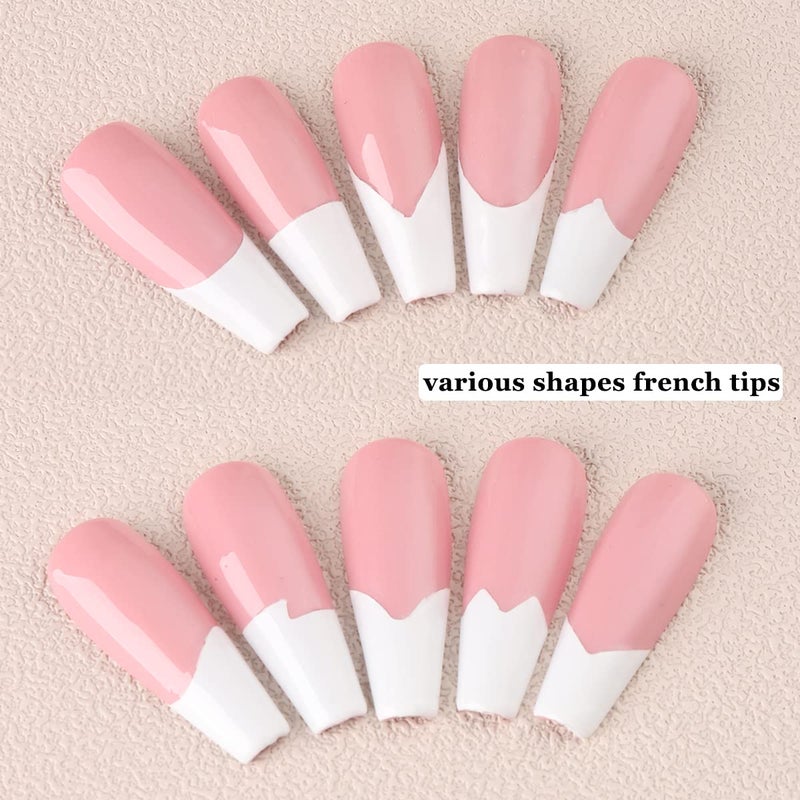 Fcozpjk French Tip Nail Stickers 6 Sheets Self-Adhesive Nails Sticker French Tips Guides Tool Wave Lines Nails Tape for Nail Art Airbrush Stencils Set - Image 4