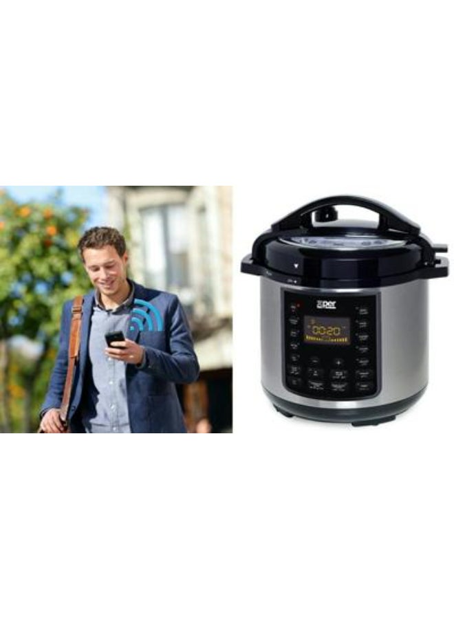 Xper Pressure Cooker 6 Liters, 1000 Watts, Granite, Wi-Fi, Mandi Attachment, XPPC1006 - Image 3