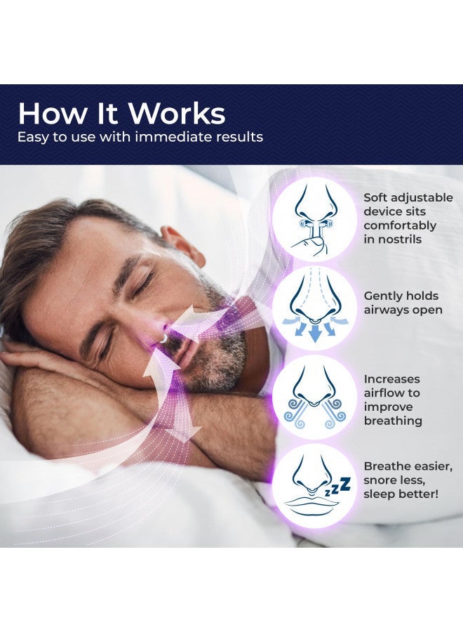 Rhinomed Mute Nasal Dilator for Snoring Relief – Anti-Snore Nose Vents for Better Sleep, Improves Airflow, Reusable & Adjustable, Medical-Grade Material, Comfortable Fit – 3-Pack Small by Rhinomed - Image 3