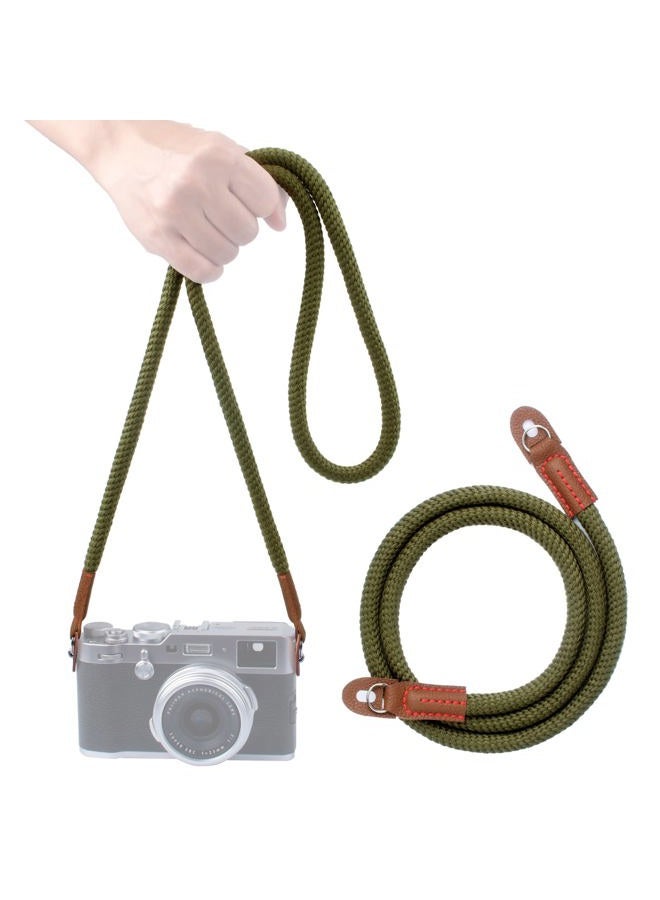 VKO 120cm Camera Strap, Soft Camera Strap Neck Shoulder Strap for Mirrorless DSLR SLR Camera Green - Image 1