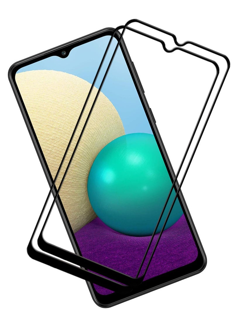 ACLIX 2 Pieces Antistatic ESD Dustproof Premium Quality High Definition Tempered Glass Screen Protector Designed For Samsung Galaxy A02 - Image 1