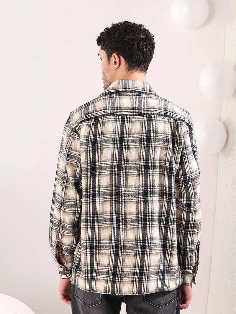 KOTTY Men’s Casual Wear Textured Fabric Shacket-(KOTTYMENSSHACKET03S) - Image 5