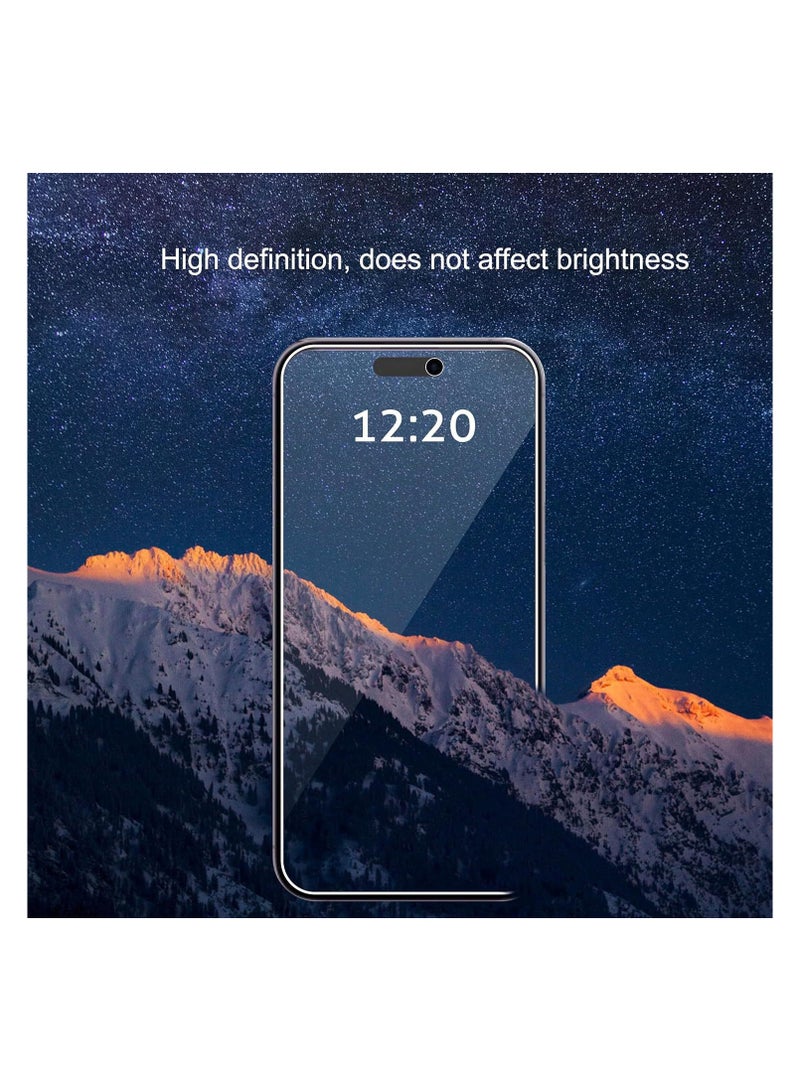 【3+3 Pack】3 PCS IPhone 16  Screen Protector + 3PCS Camera Lens Screen Protector Set, 9H Hardness, Support Fingerprint, Ultra Thin HD Glass Film (Boxed, Included Installation Tools)