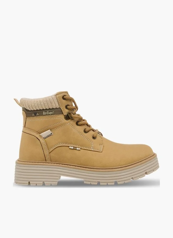 Lee Cooper Women Panelled Lace-Up Ankle Boots