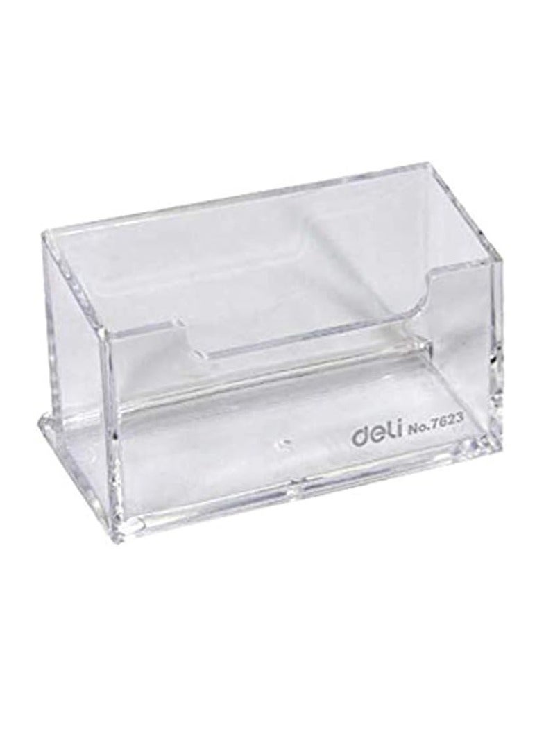 Deli Clear Acrylic Business Card Holder Pack Of 2 - Image 2