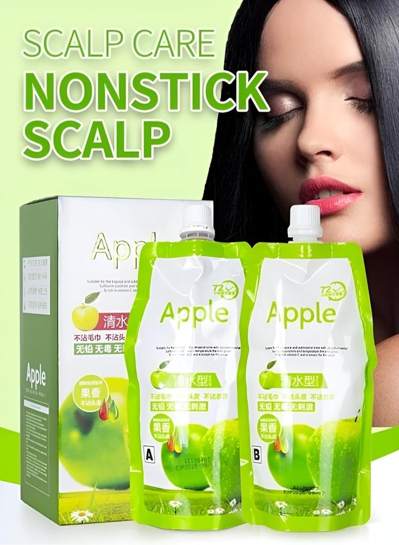 Apple Ammonia-Free Black Hair & Beard Dye Cream with Apple Fruit Extract – 500ml + 500ml - Image 3
