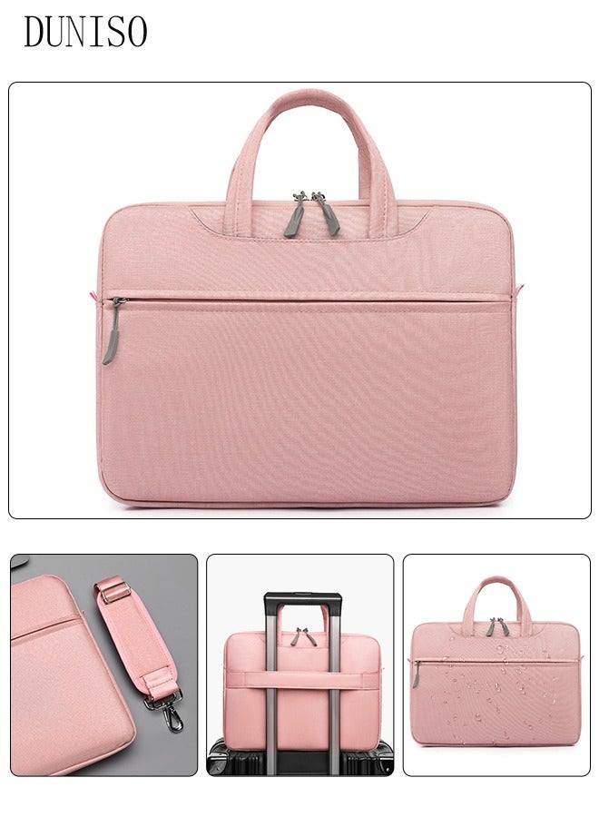 DUNISO 15.6 Inch Laptop Bag with Multi Compartment Lightweight Laptop Hand Bag Crossbody Bag Travel Business Briefcase Water-Resistant Dust-proof Shoulder Messenger Bag for Women Work Office - Image 1