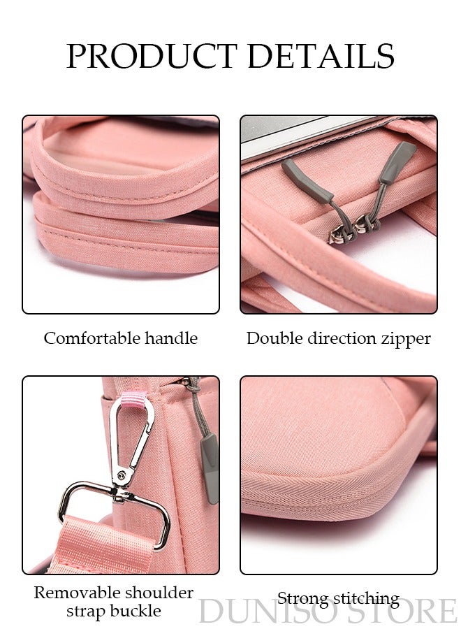 DUNISO 15.6 Inch Laptop Bag with Multi Compartment Lightweight Laptop Hand Bag Crossbody Bag Travel Business Briefcase Water-Resistant Dust-proof Shoulder Messenger Bag for Women Work Office - Image 3