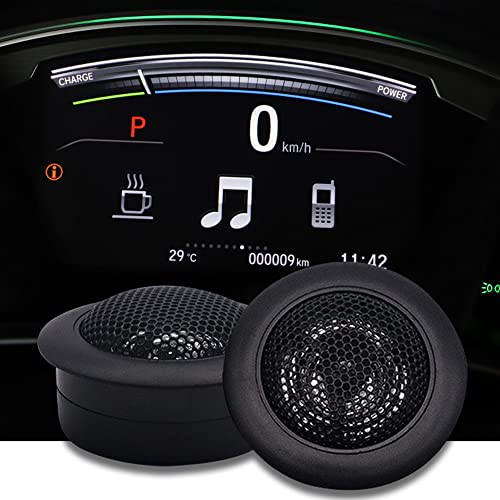 CYDZSW 1 Inch Tweeters for Car Audio,Door Speakers,Super Tweeter Pods Component Cars Parts Black(Pair),CT-001,Wired Connection - Image 2