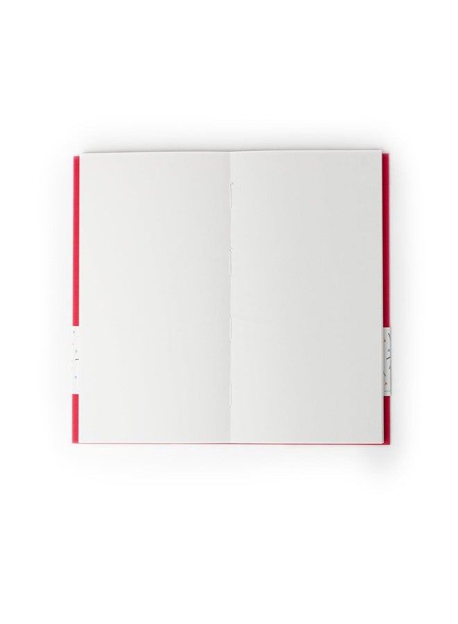 كوما دفتر رسم كوما للسفر | مقاس A5 | 128 صفحة | 130 غرام/م²، لون طبيعي، ورق خالٍ من الأحماض وقابل لإعادة التدوير | عبوة من قطعتين | أزرق + أحمر - Image 3