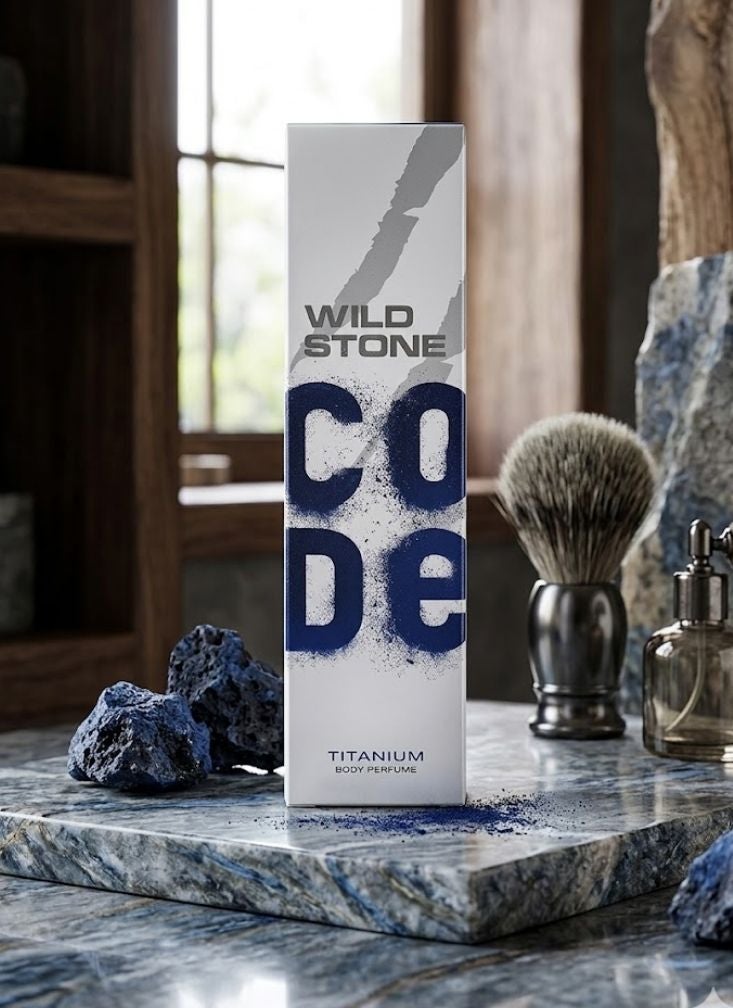 Wild Stone Code Titanium Body Perfume Spray 120ml – Long Lasting Fresh Fragrance for Men - Image 2