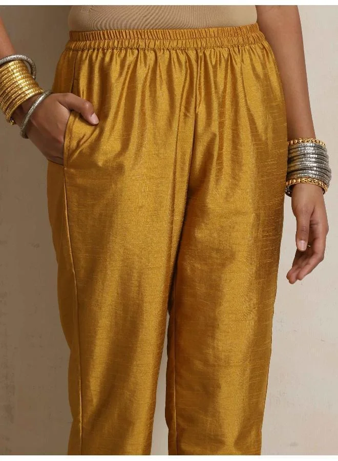 trueBrowns Cola Silk Kurta Set