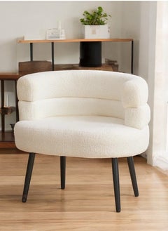alimforyou Single chair, boucle fabric, modern design, made of the finest fabric, size 70*47 cm  - Image 3