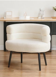 alimforyou Single chair, boucle fabric, modern design, made of the finest fabric, size 70*47 cm  - Image 4