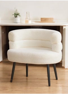 alimforyou Single chair, boucle fabric, modern design, made of the finest fabric, size 70*47 cm  - Image 2