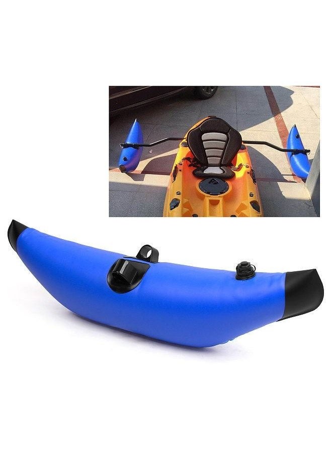 Generic Kayak PVC Inflatable Outrigger Kayak Canoe Fishing Boat Standing Float Stabilizer System Blue  - Image 5