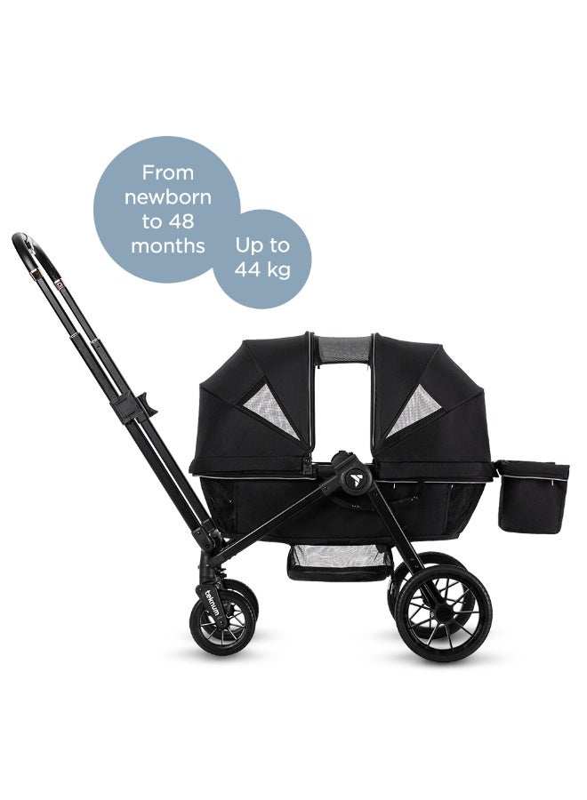 تيكنوم Teknum Reversible Wagon Stroller - Graphite Black - Image 2