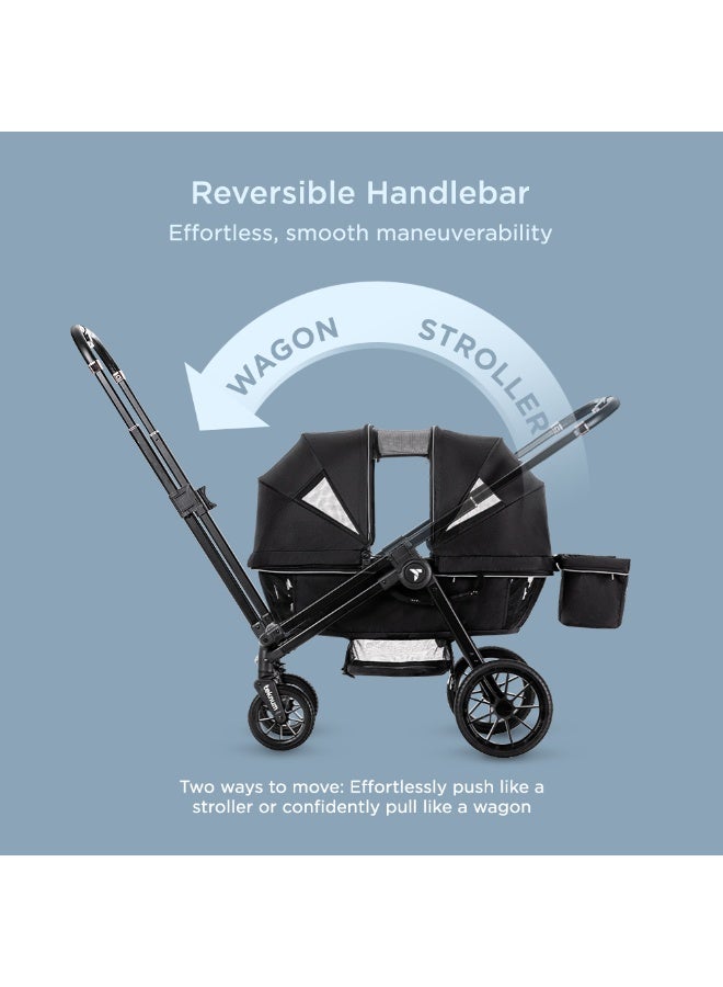 تيكنوم Teknum Reversible Wagon Stroller - Graphite Black - Image 5