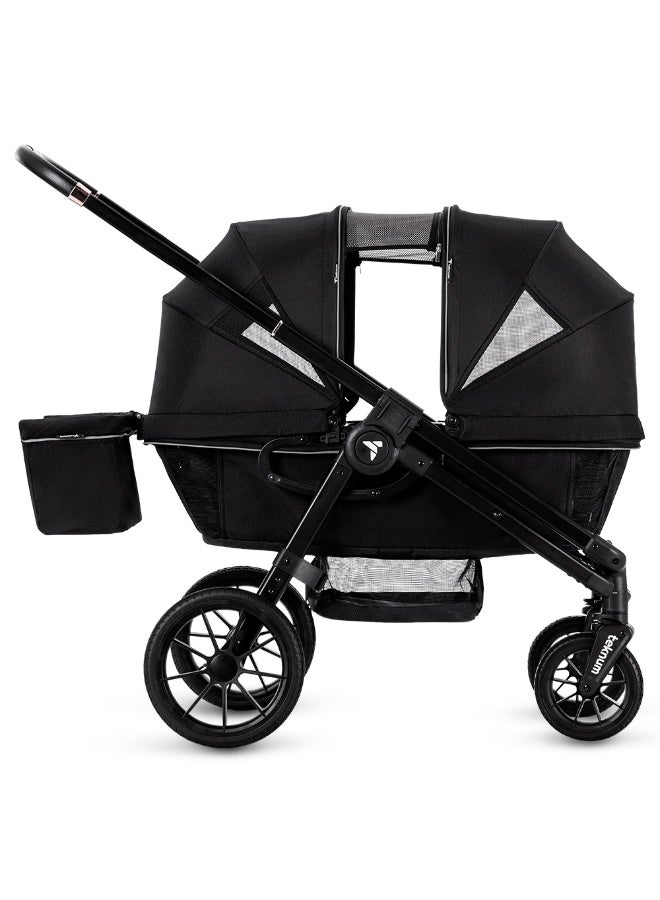 تيكنوم Teknum Reversible Wagon Stroller - Graphite Black - Image 1