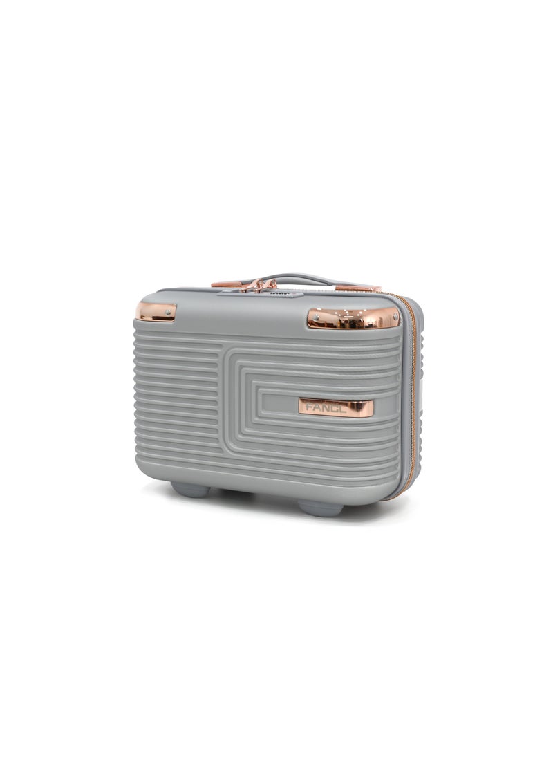 Fancl Hardshell Luggage Double Spinner Trolley Bag 5 Pieces Set,Silver (BC-12"&14",S-20",M-24",L-28")  - Image 3
