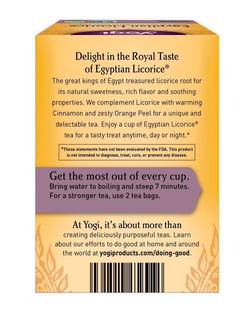 Yogi Tea, Egyptian Licorice, 16 Count - Image 3