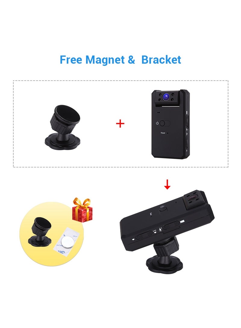 Generic HD 1080P Mini Action Camera MD90 With Night Vision Black  - Image 2
