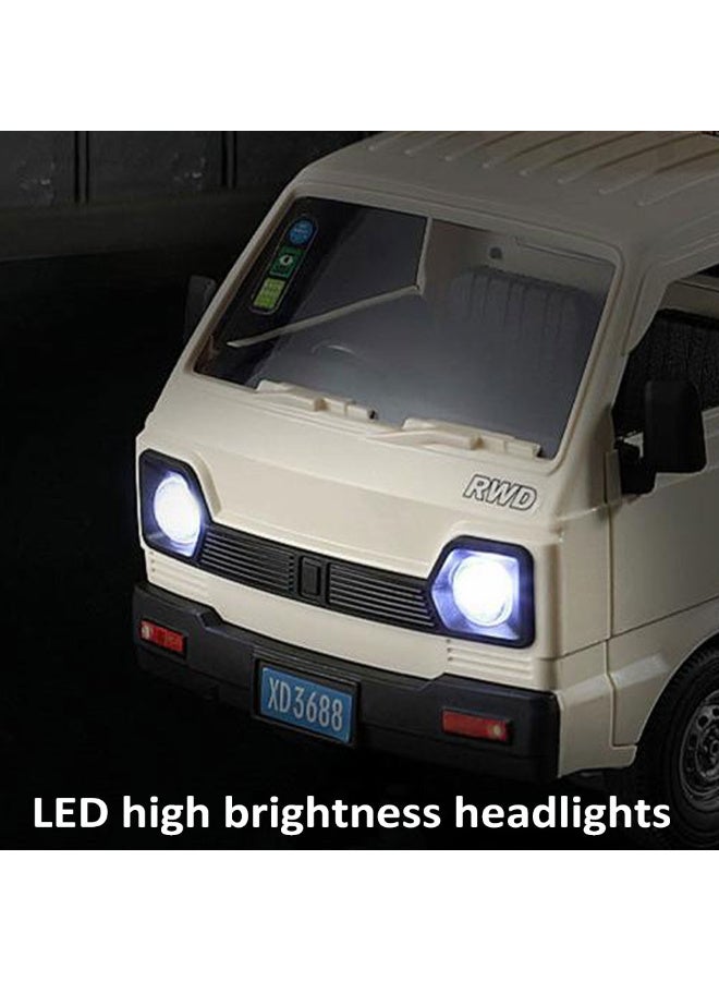 TFiOXL سيارة ريموت كنترول كي، شاحنة نقل بمقياس 1:16، سيارات نقل ريموت كنترول لجميع التضاريس بتردد 2.4 جيجاهرتز مزودة ببخاخ وإضاءة، 3 بطاريات، أفضل أفكار الهدايا للأطفال من سن 6 سنوات (أبيض) - Image 5